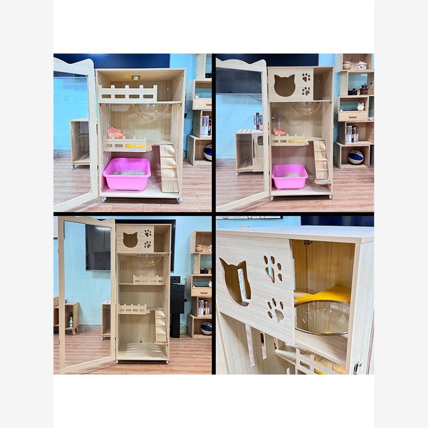 豪华太空舱猫窝猫爬架猫舍猫别墅猫别墅实木猫屋猫柜猫笼