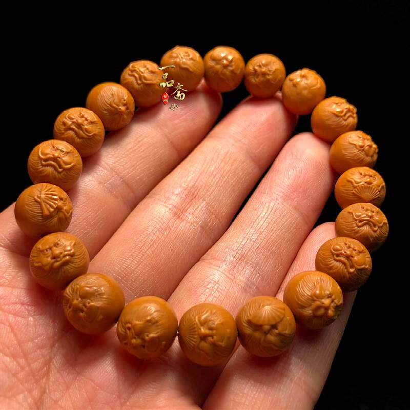 钟馗神像猴头手串男雕刻核桃文玩桃核精品浮雕核雕小籽橄榄核精雕