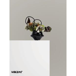 花小祇 现代创意软装氛围花艺组合佛倚 洽谈区客厅茶几桌面摆件