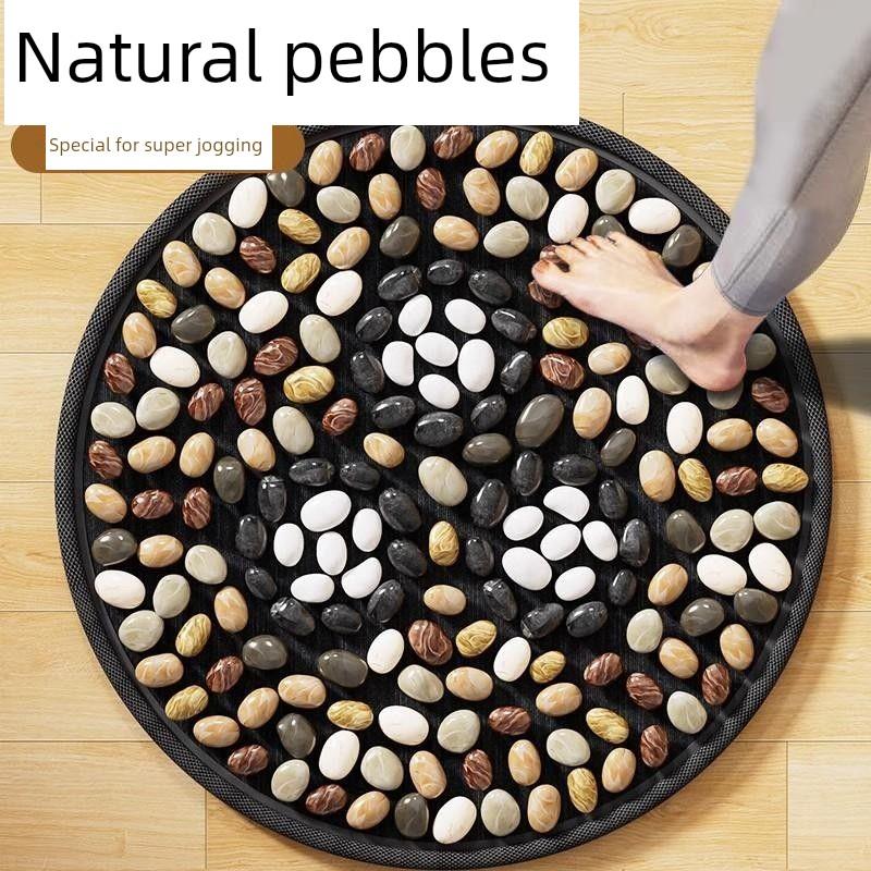 指压板超慢跑鹅卵石足底按摩脚垫中医通经络脚踩室内圆形脚垫脚底