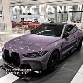 丁香紫汽车改色膜车罩全车膜整车贴膜防刮蹭普罗旺斯紫色改色膜