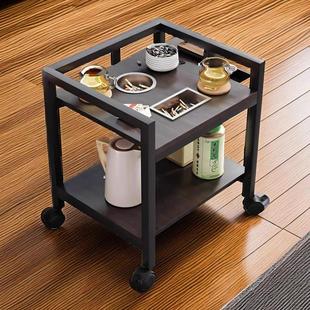 麻将桌茶几茶水架棋牌室打牌小边几置物架可移动双层专用茶水桌子
