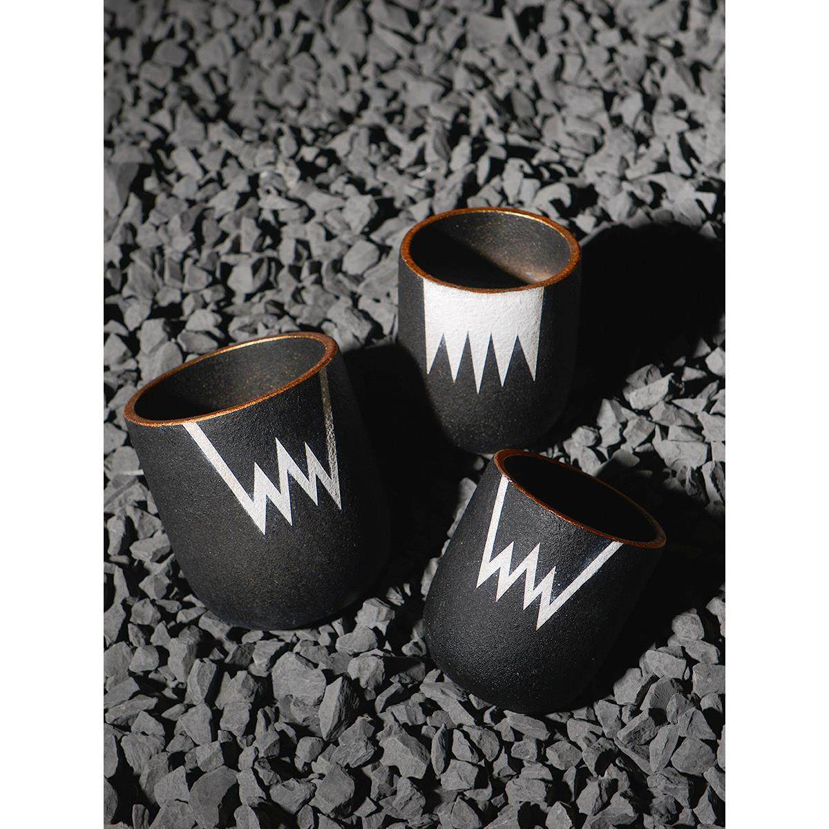 日本潮流根花盆种植木碗花盆龙舌兰闪电图案个性化黑布图案球植物,家居饰品,花盆,淘宝优惠券,粉丝福利购,淘宝优惠卷