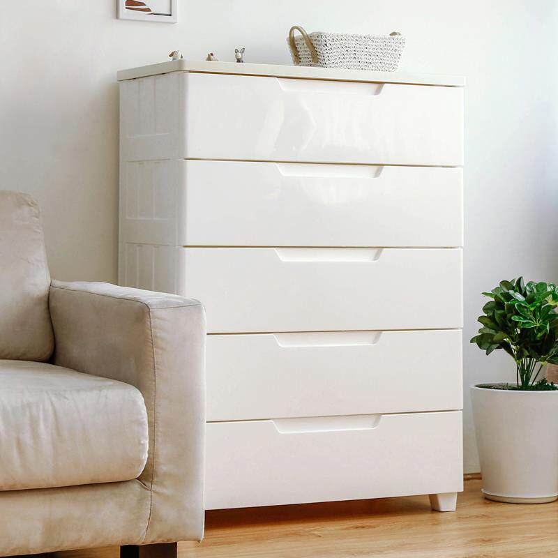 IRIS塑胶抽屉式收纳柜子加厚五斗柜爱丽丝家用多层衣服柜收纳箱