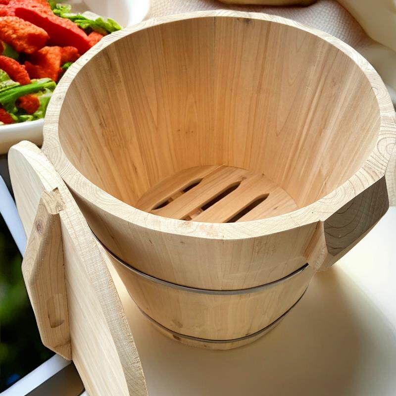 新款蒸饭木桶香杉木饭锅带盖煮饭器厨房用具蒸米桶寿司桶饭团蒸笼