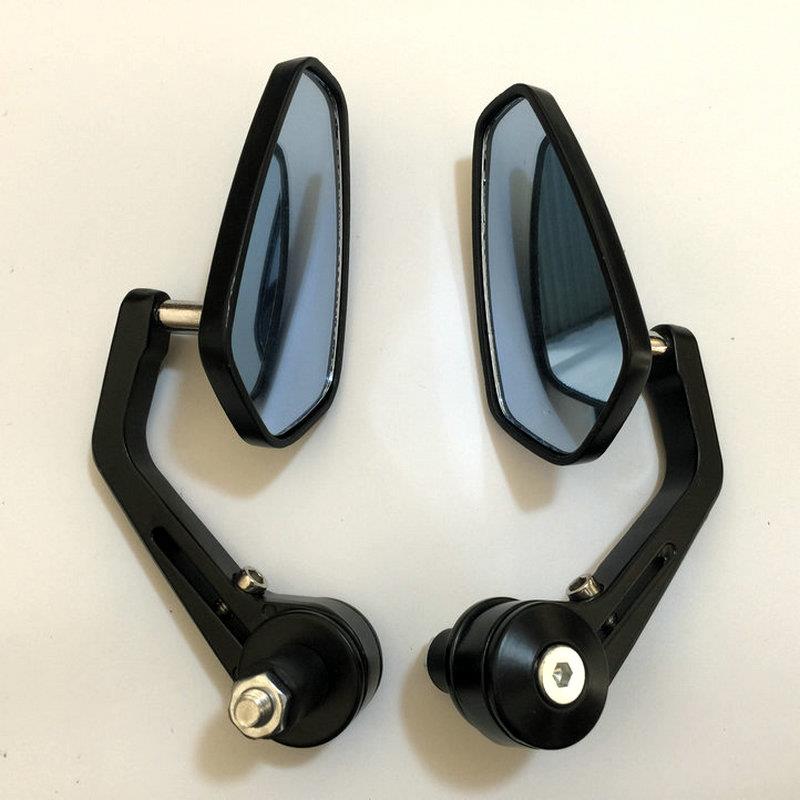摩托车改装手把后视镜 跑车覆古车把22MM反光镜z800春风400倒车镜