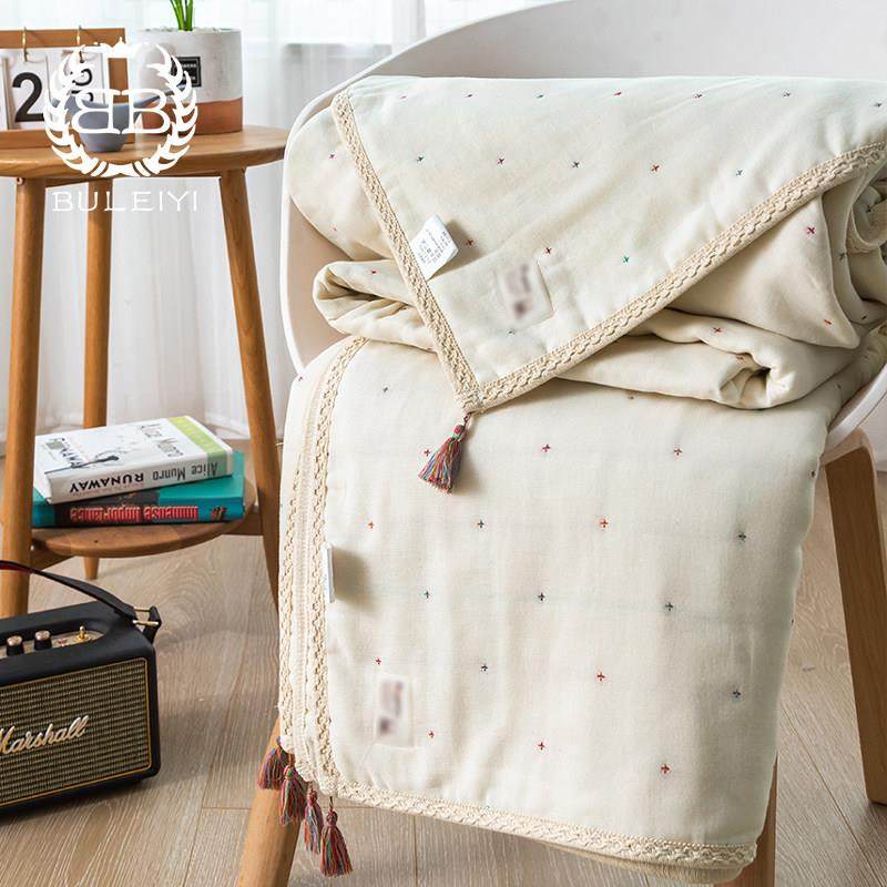 日式纯棉宝宝儿童六层纱布毛巾被全棉幼儿园盖毯春秋被子婴儿抱毯,床上用品,休闲毯/毛毯/绒毯,淘宝优惠券,粉丝福利购,淘宝优惠卷