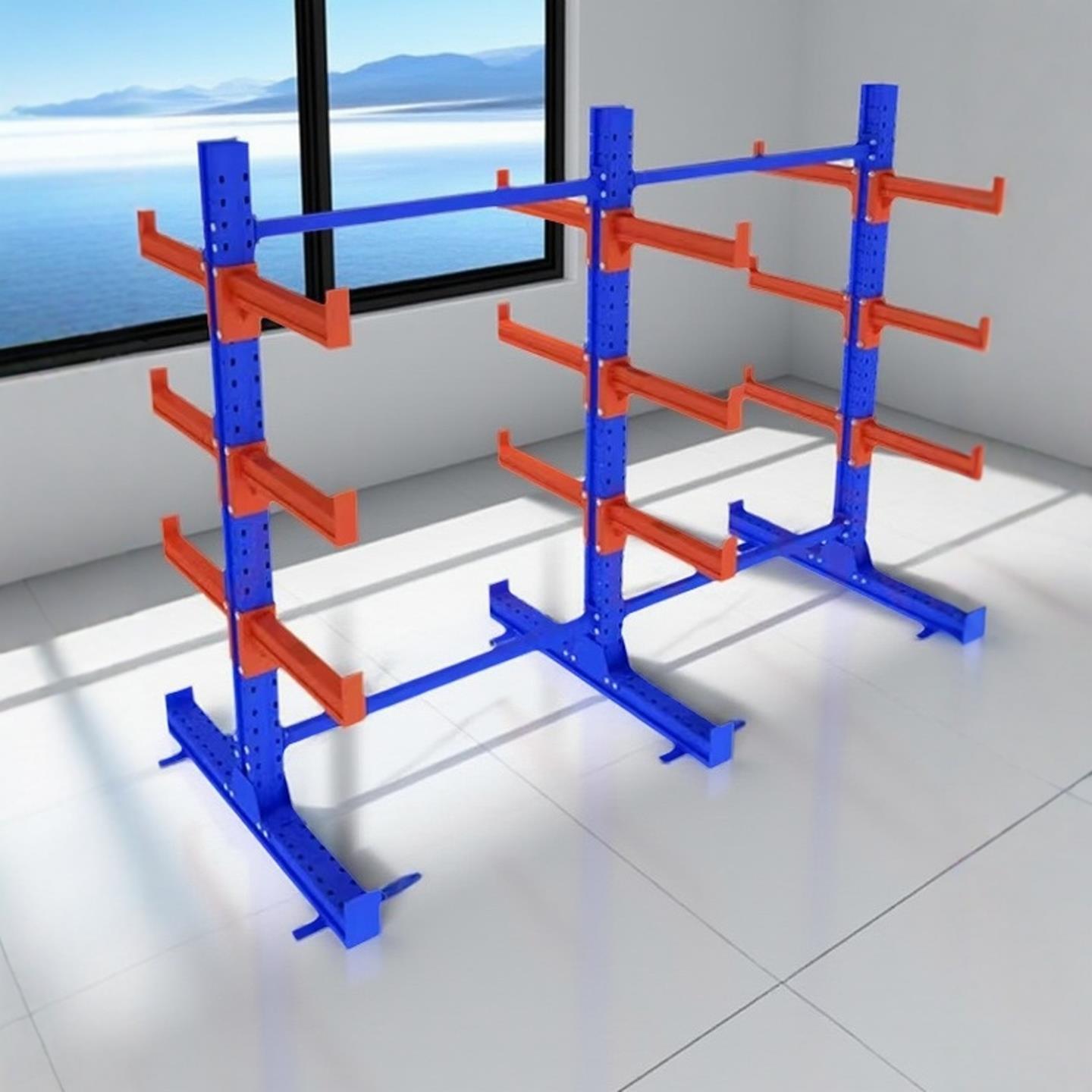 2025新款仓库重型悬臂货架钢管布匹铝材承重托臂钢管架加厚