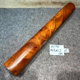 缅甸花梨擀面杖 大果紫檀短棍 唢呐木料 红木料 刀把手柄把玩木料
