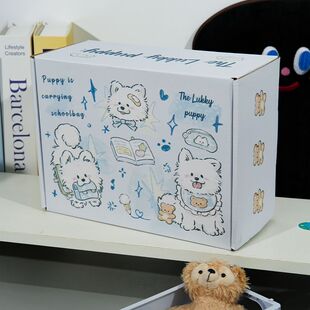 萨摩耶大尺寸飞机盒礼盒空盒子包装盒加厚加大送女朋友闺蜜礼物盒