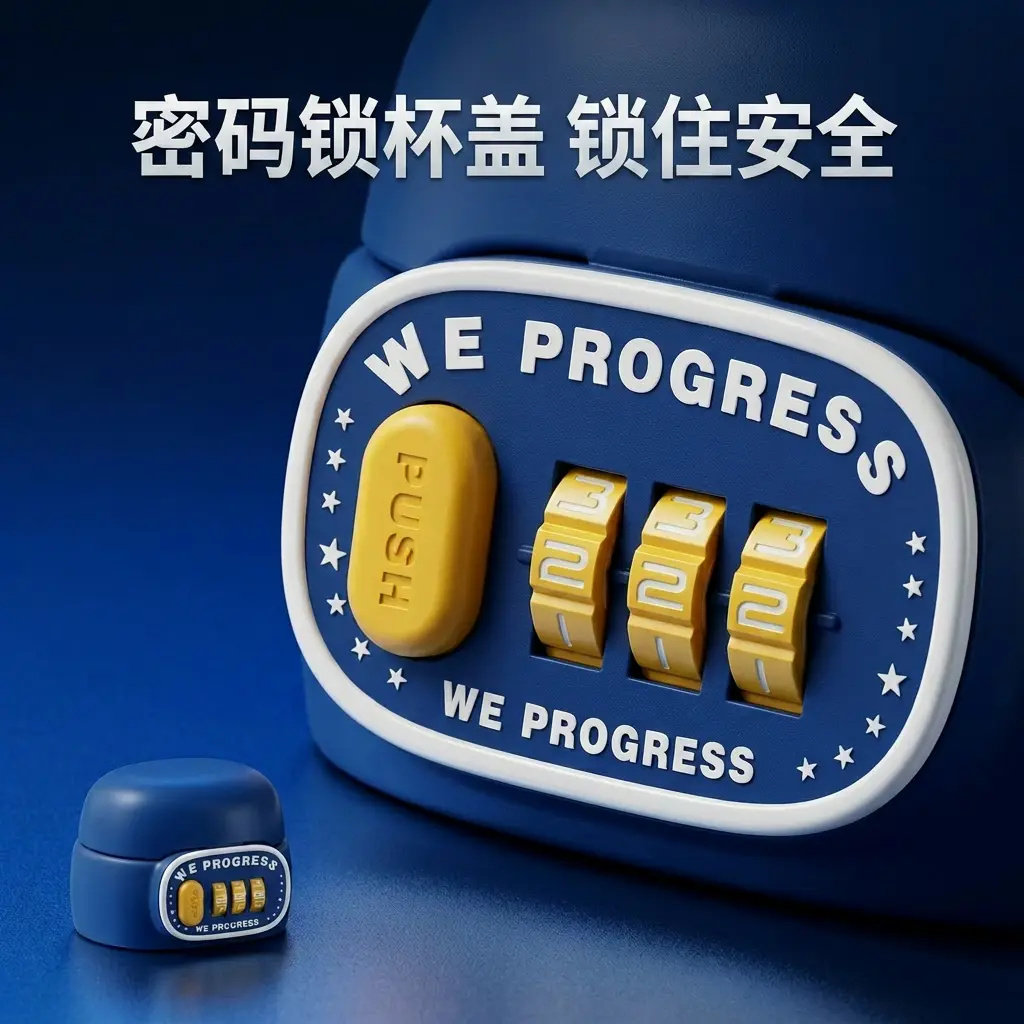 富全【水杯配件】密码锁保温杯 - 实物图