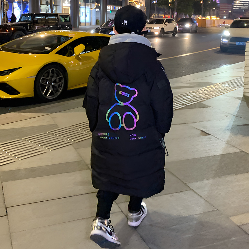 中长款加厚男童加厚保暖冬季外套