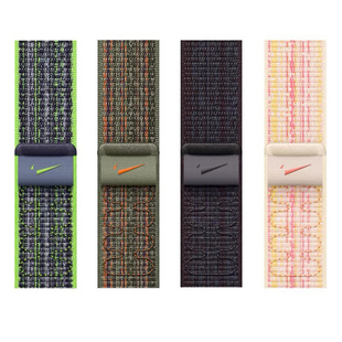 适用苹果手表表带iwatchs10编织耐applewatch9克ultra2尼龙表带