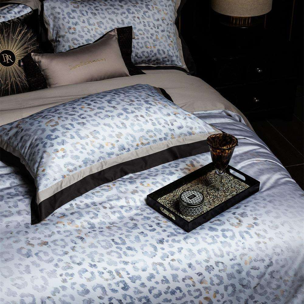 欧式经典120长绒棉印花小资轻奢四季款床单被套双人四件套