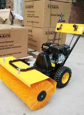 宾县扫雪机厂家出售冬季路面扫雪机清雪车小型手推式除雪机