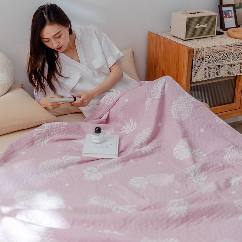 2025新款四层加厚纱布塞尚风格系列毛巾被