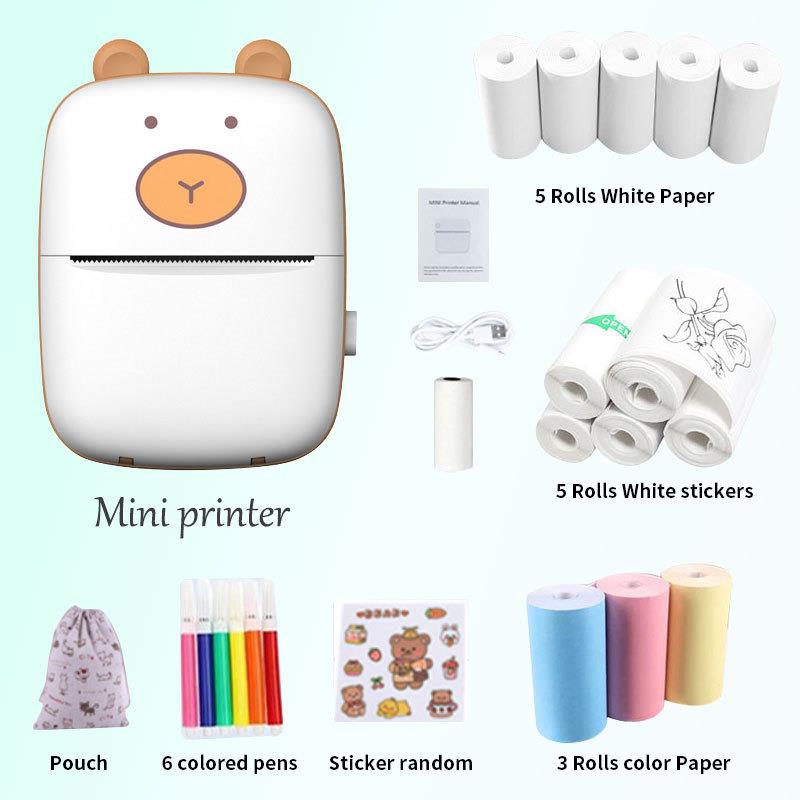 错题打印机高清打印口袋迷你错题不干胶小型便携式照片标签打印机