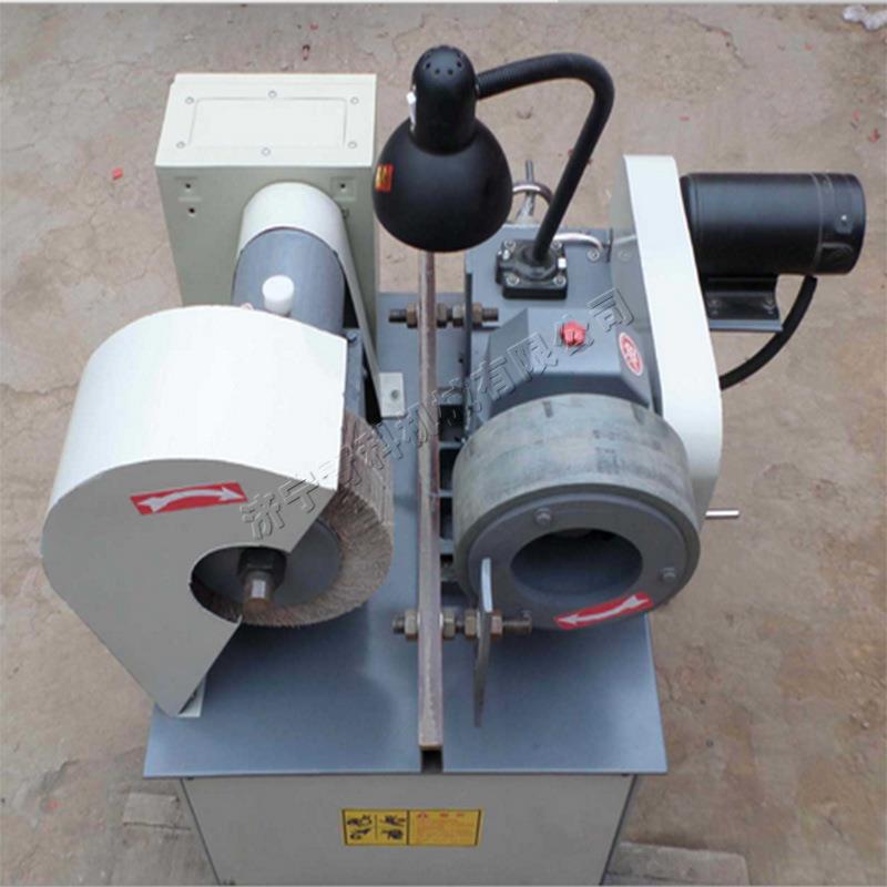 直径100mm管料外圆抛光机五金配件圆棒砂光机钢管外壁翻新除锈机