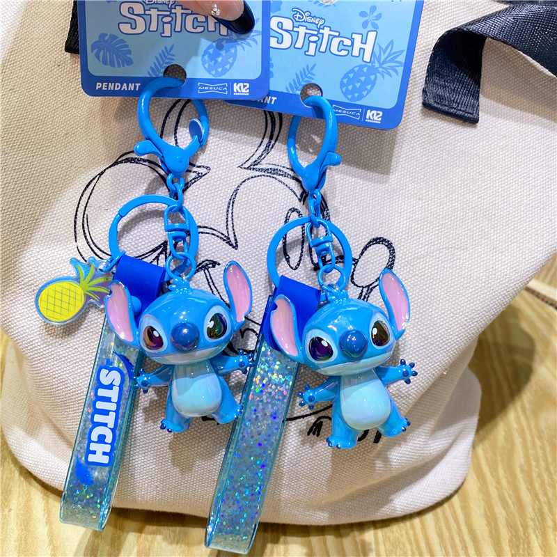 正版迪士尼炫彩史迪仔星际宝贝史迪奇钥匙扣挂件男女生汽车钥匙链