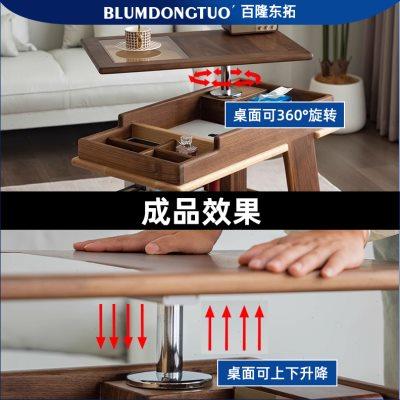 厂家桌子手动多功能升降器沙发桌板自动上升器茶几边几桌面旋转器