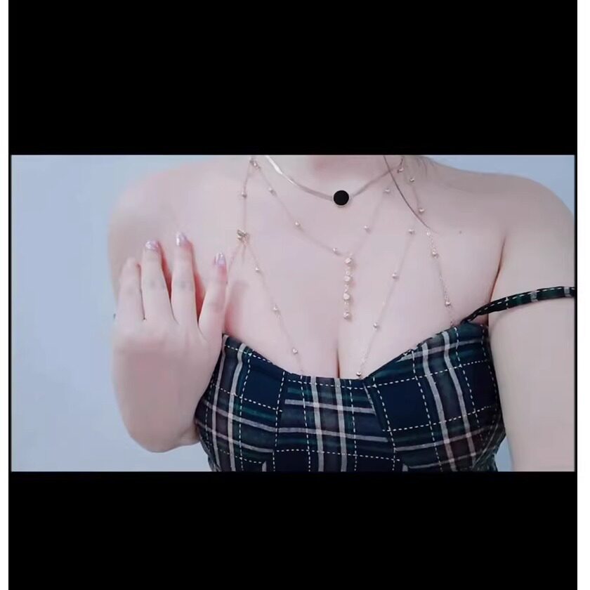 辣妹风胸链链条女纯欲身体链性感立体链条锁骨轻奢高级项链女网红