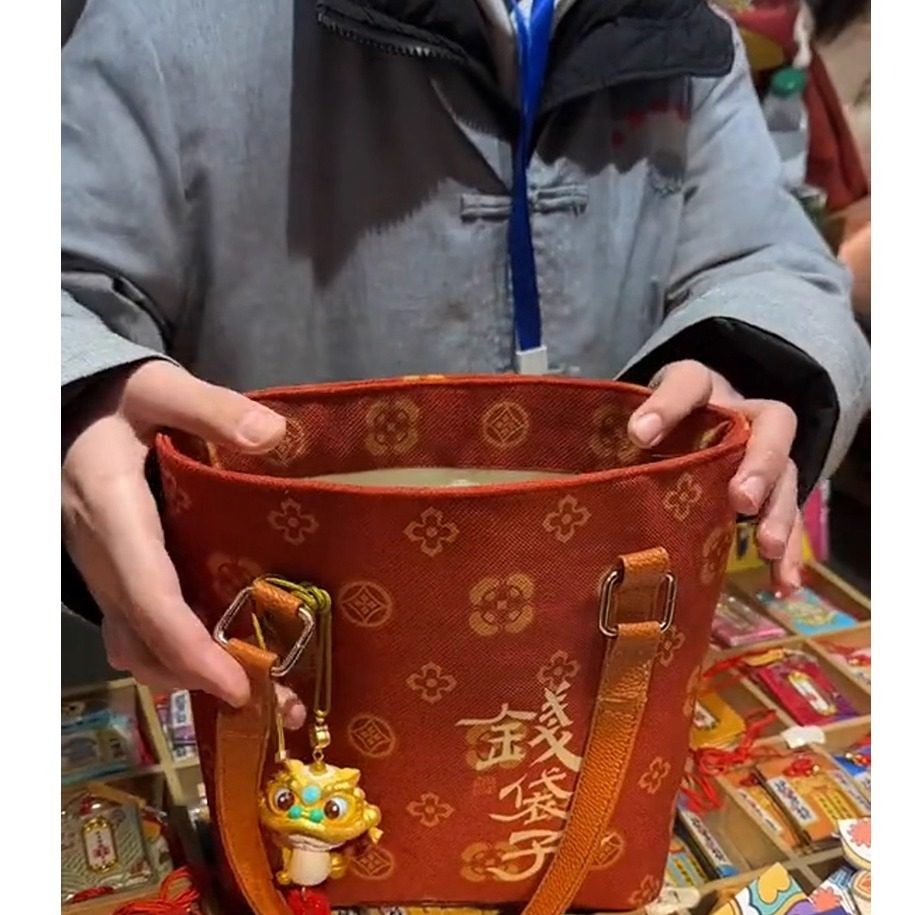 复古有钱花包包新年限定手提抱财包包便携大容量钱袋子帆布包网红,箱包皮具/热销女包/男包,时尚帆布包,淘宝优惠券,粉丝福利购,淘宝优惠卷