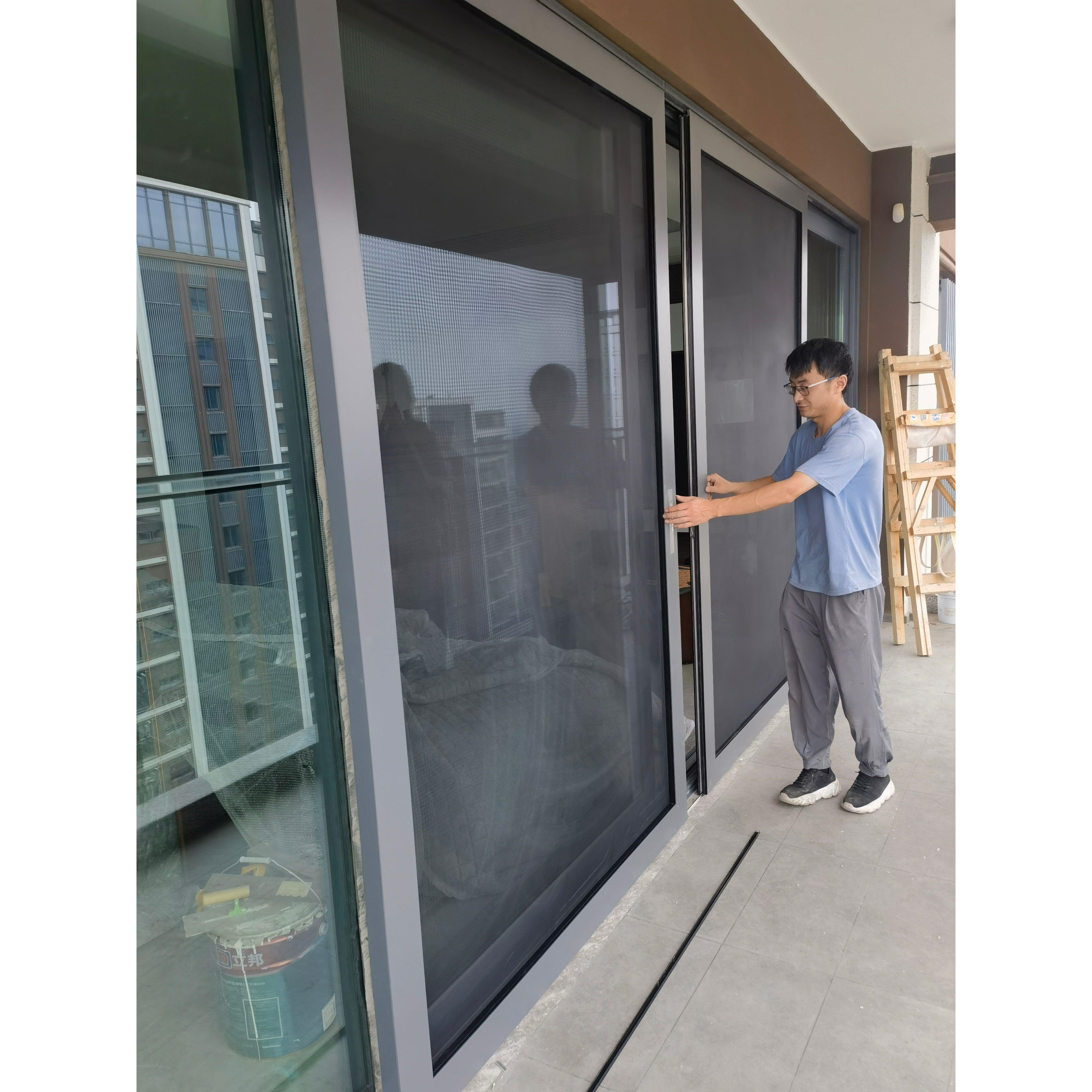 成都推拉纱门客厅高清金刚网纱门重型门纱门左右推拉纱窗成都上门