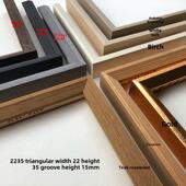 纯实木彷铝合金三角实木线2235系列150米条影楼线条相框线条