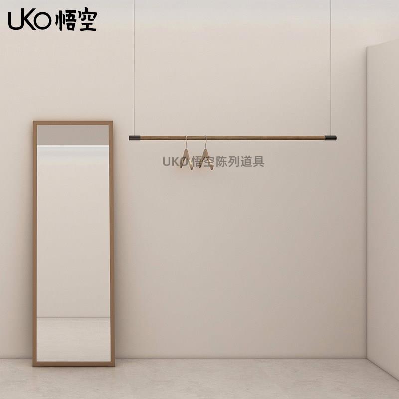 服装店展示架服装吊架挂衣架女装店衣服架悬挂架服装架黑色陈列架