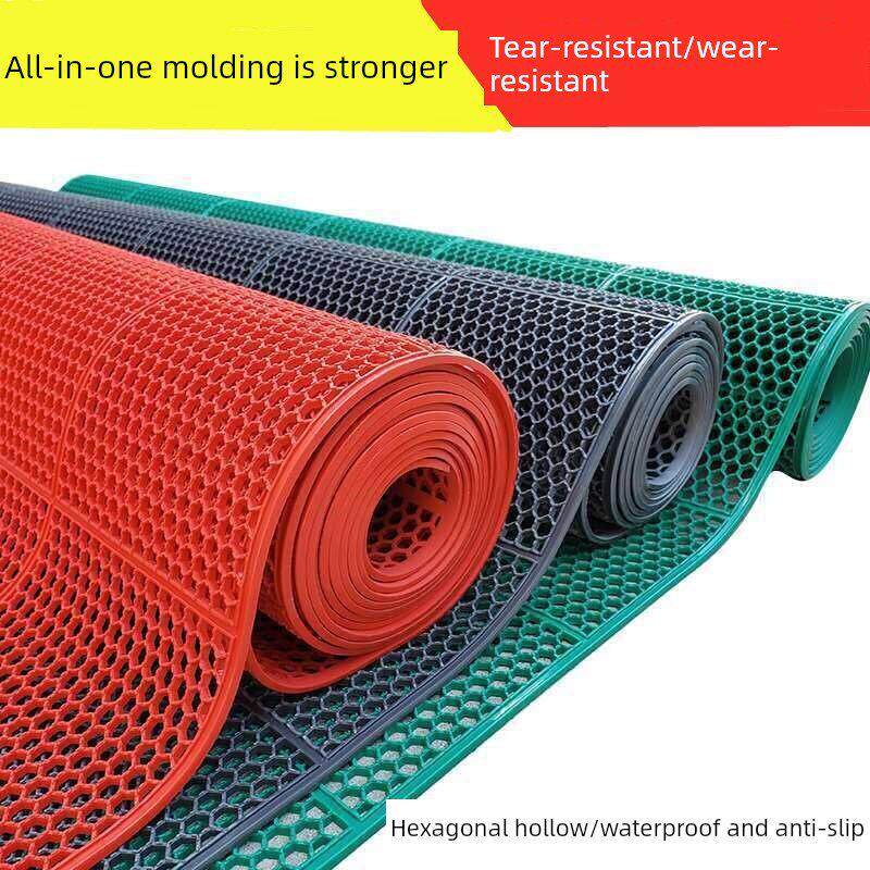 室外空心防滑地垫加厚牛筋蜂窝厨房浴室门厅浴室防水橡胶地毯