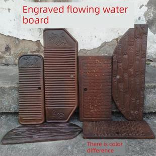 新覆古鱼缸水箱垫储物架古董陶瓷矩形流动水板流动水箱支撑隔板