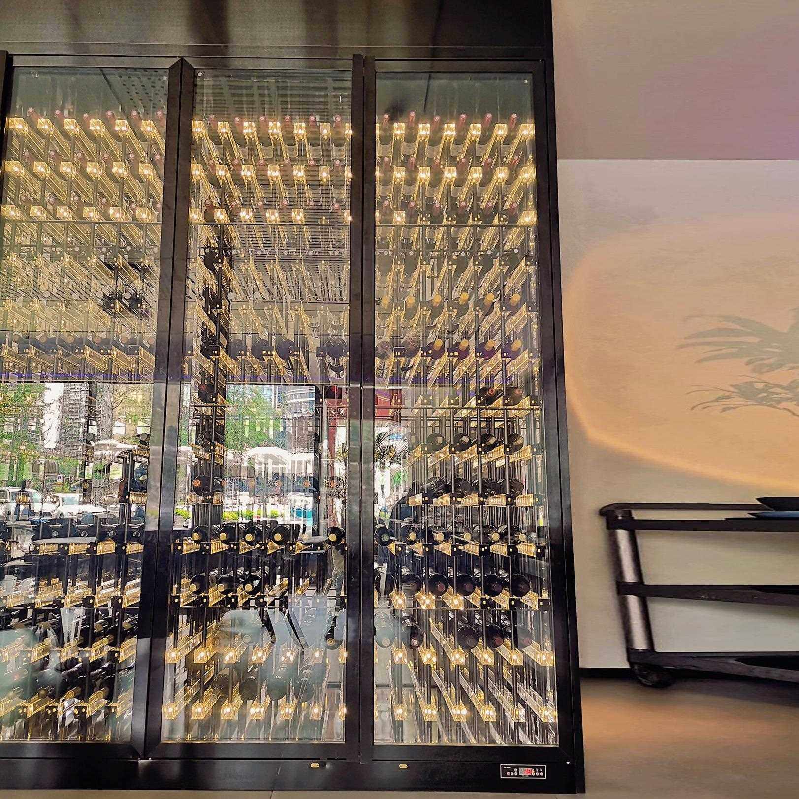 直销新款高端会所酒吧意式金属发光亚克力酒架透明酒柜不锈钢恒温,住宅家具,酒柜,淘宝优惠券,粉丝福利购,淘宝优惠卷