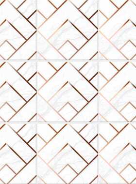 新款直销TS115 防滑瓷砖贴墙贴大理石金属质感铜色简约地贴纸防水