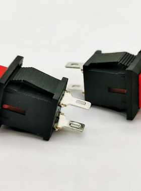 新款直销方形按扭开关DS-430按通DS-431按断14*14 2脚红色无锁按
