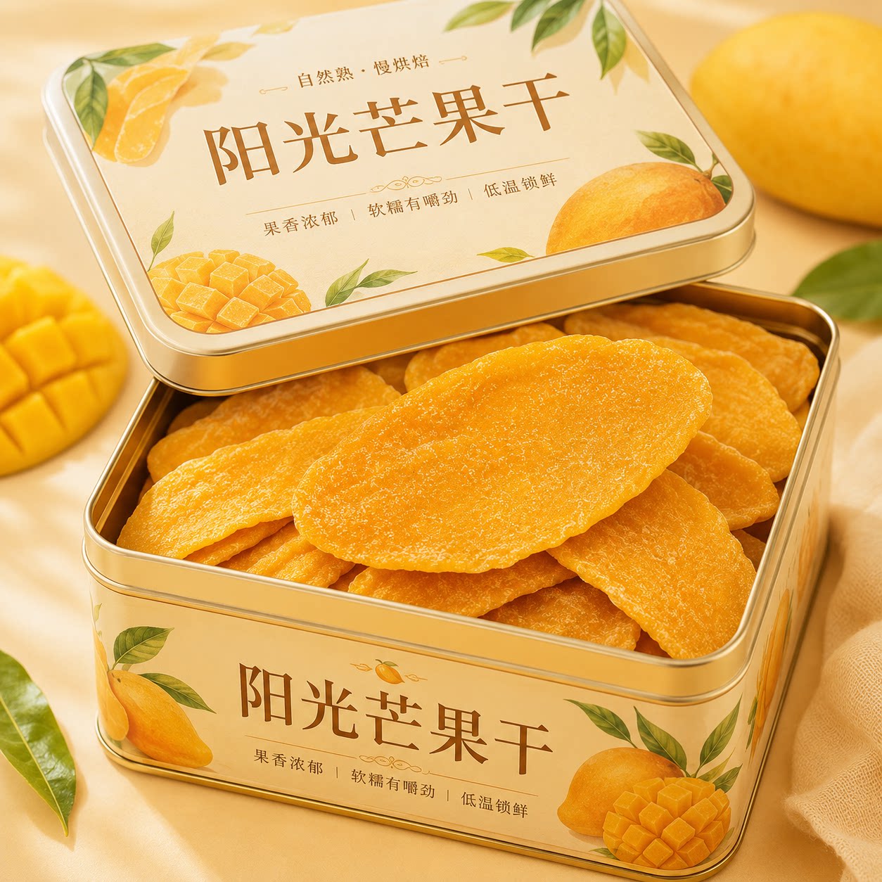 新鲜东南亚风味芒果干软糯香甜新鲜水果干蜜饯果脯网红休闲小零食