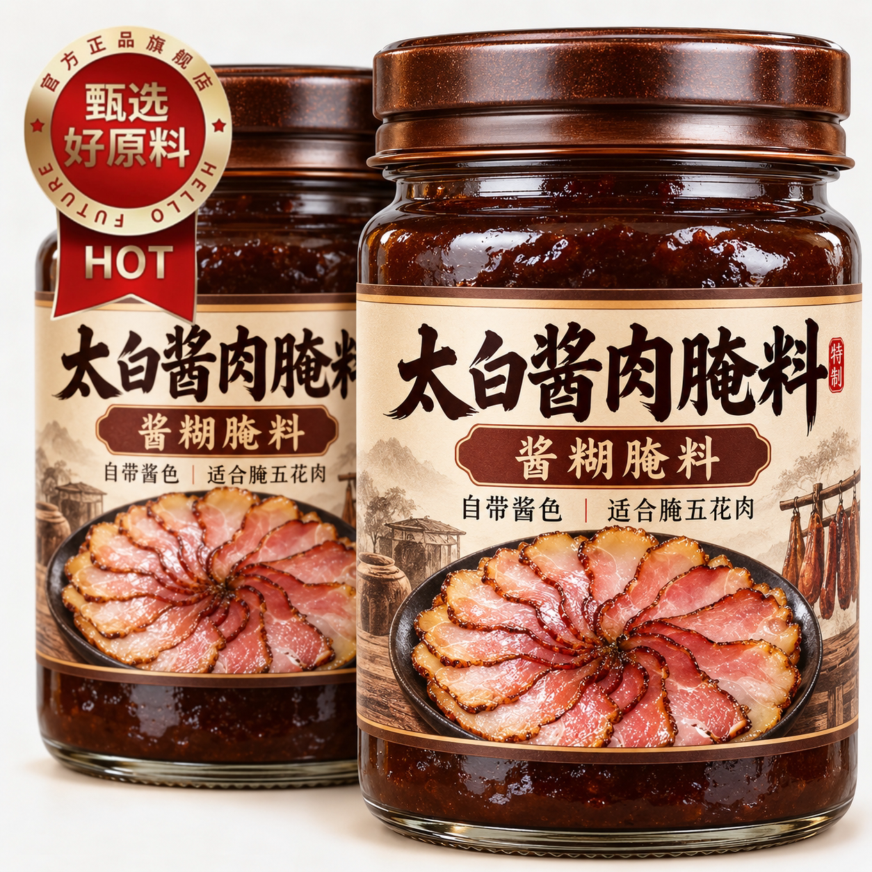 地道川味太白酱肉腌料官方旗舰店腌肉酱腊肉调料四川太白酱肉腌料