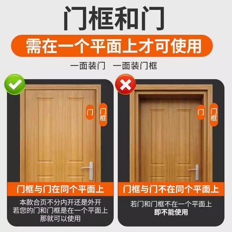 自动关门弹簧合页4寸合叶闭门器回弹隐形铰炼90度直角定位器合页