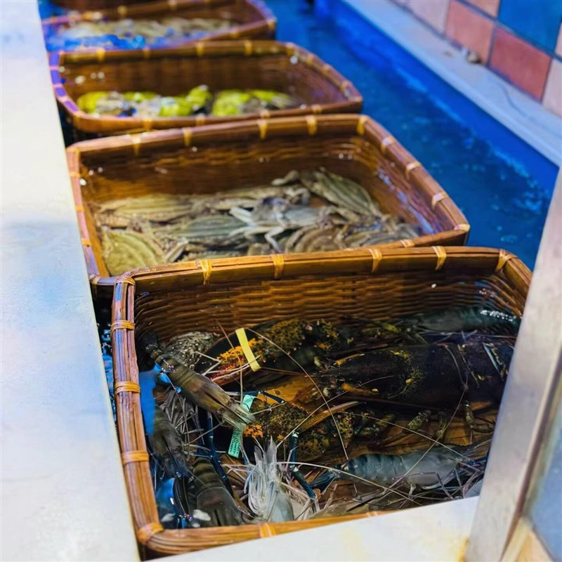 海鲜池专用分类竹筐可漂浮竹筐养鱼养虾分拣收纳筐竹编长方形筐