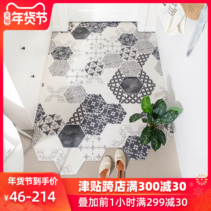 可擦洗门口地垫进门PVC地毯门垫入户门家用厨房防滑防水皮革垫子