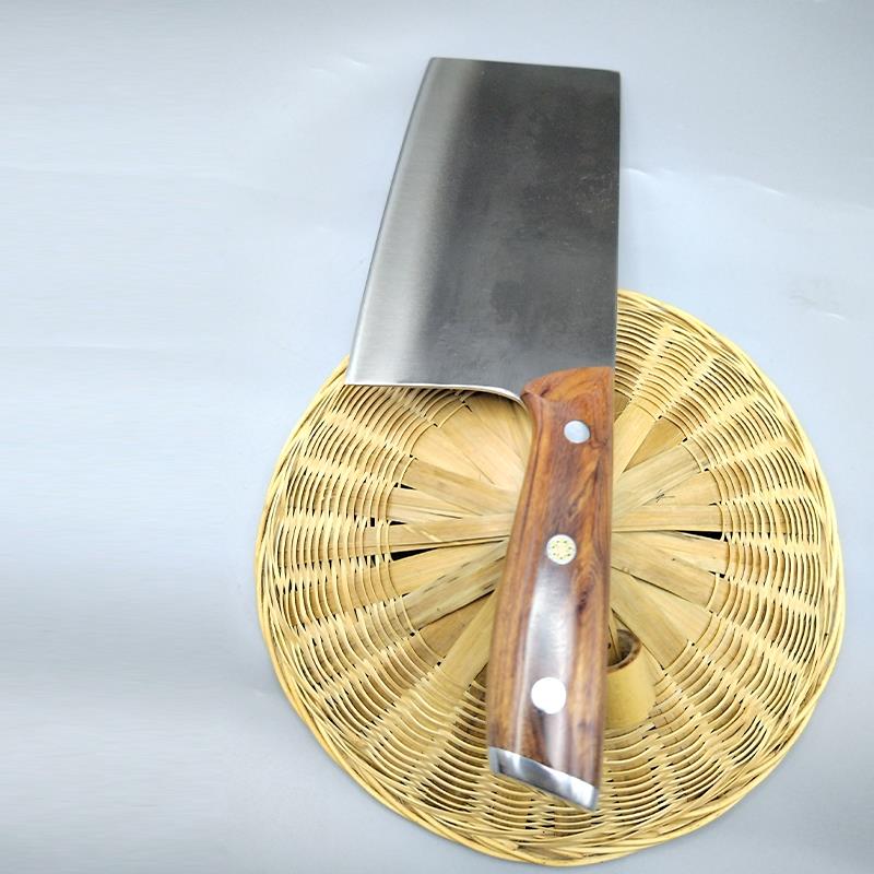 阳江刀具手工锻打菜刀高端DC53模具钢制作斩切两用刀斩鸡鸭鱼排骨