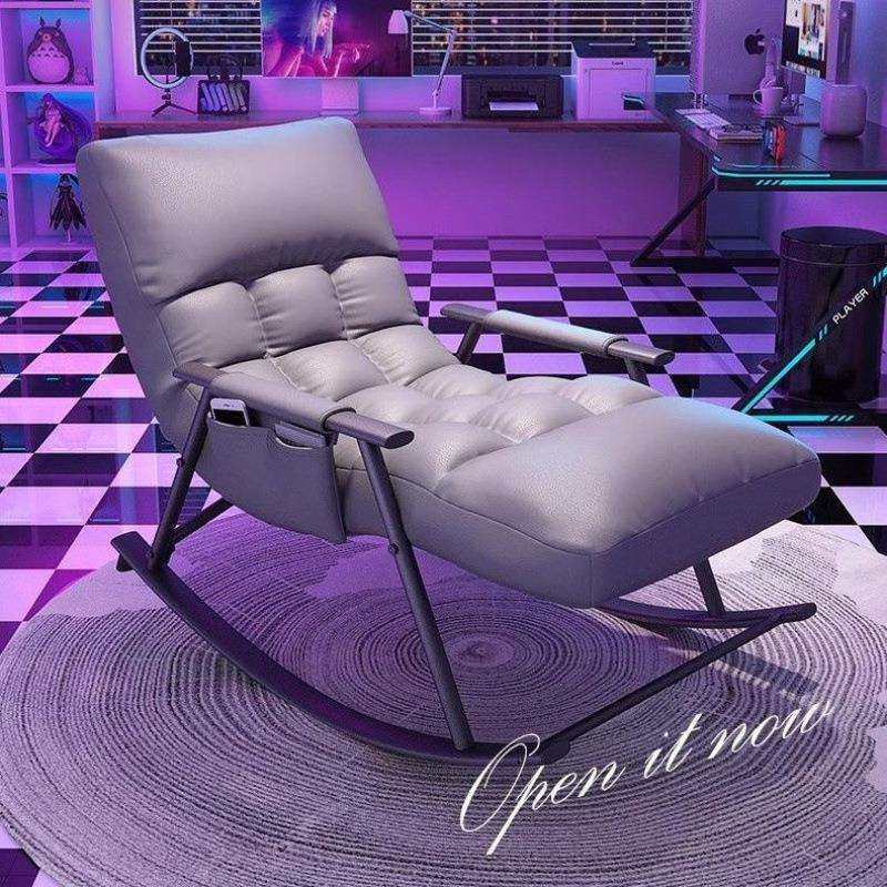 高级丝绒懒人沙发摇椅家用客厅单人午睡躺椅网红休闲沙发椅摇摇椅,3C数码配件,USB灯,淘宝优惠券,粉丝福利购,淘宝优惠卷