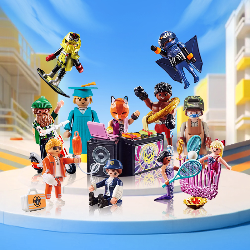 playmobil摩比世界人偶手办职业拼装明盒儿童玩具警察医生70601