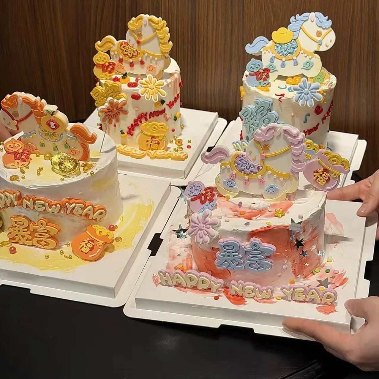 2026马年新年快乐马年暴富巧克力蛋糕装饰摆件烘焙甜品配件,节庆用品/礼品,蛋糕/烘焙装饰用品,淘宝优惠券,粉丝福利购,淘宝优惠卷