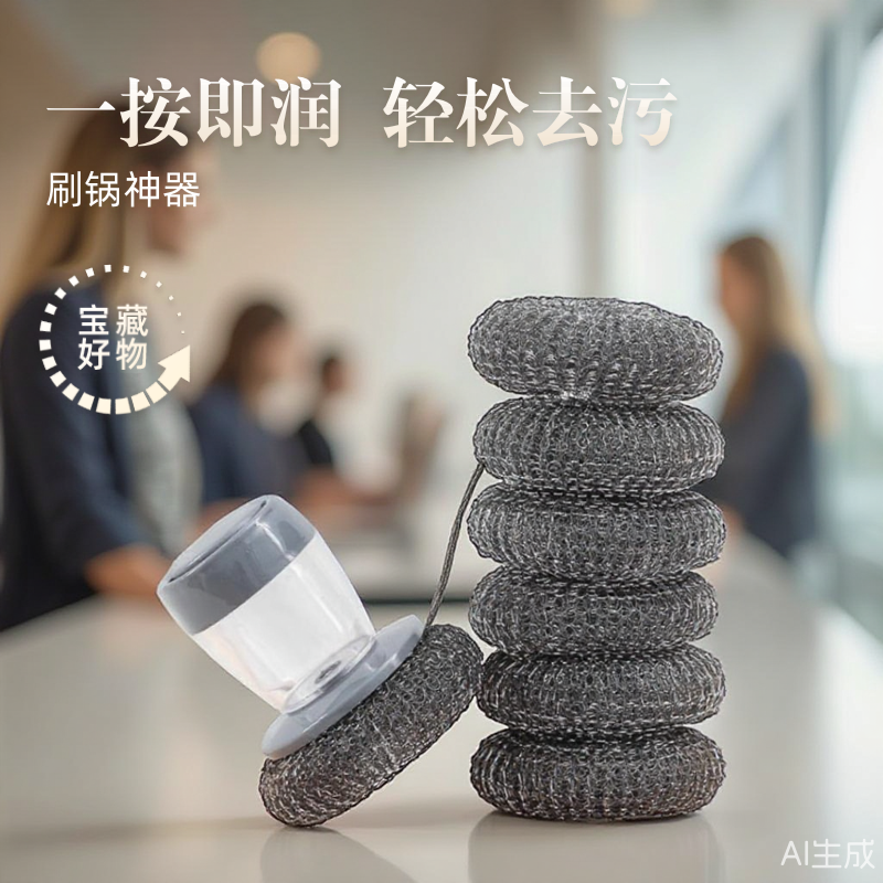按压出液厨房自动加液洗碗刷