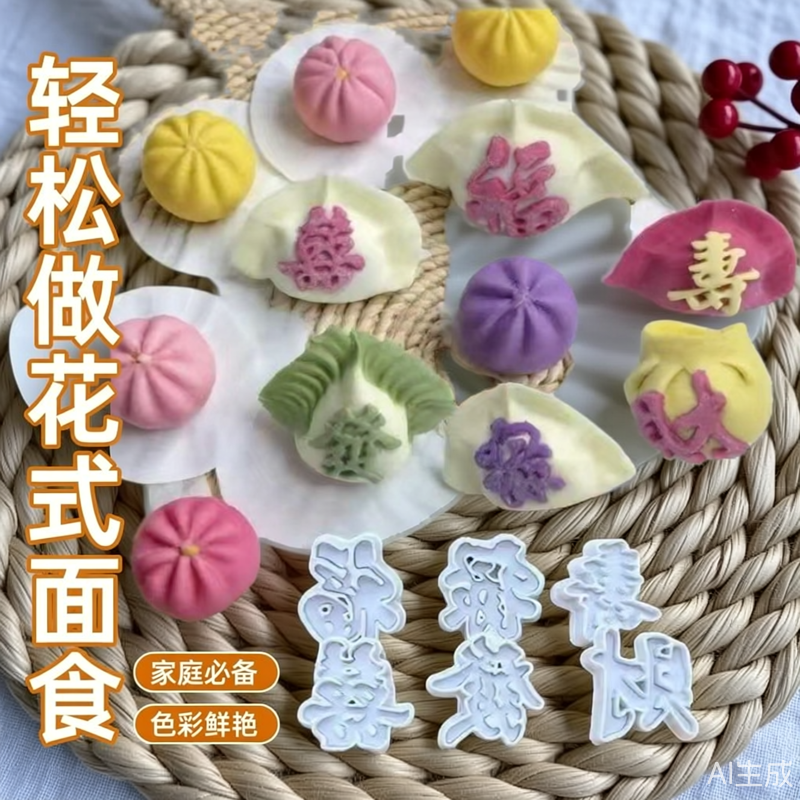 饺子模具新年过年包福字禄寿发财馒头花馍馍饺子皮印章工具喜庆新,厨房/烹饪用具,烘焙模具,淘宝优惠券,粉丝福利购,淘宝优惠卷