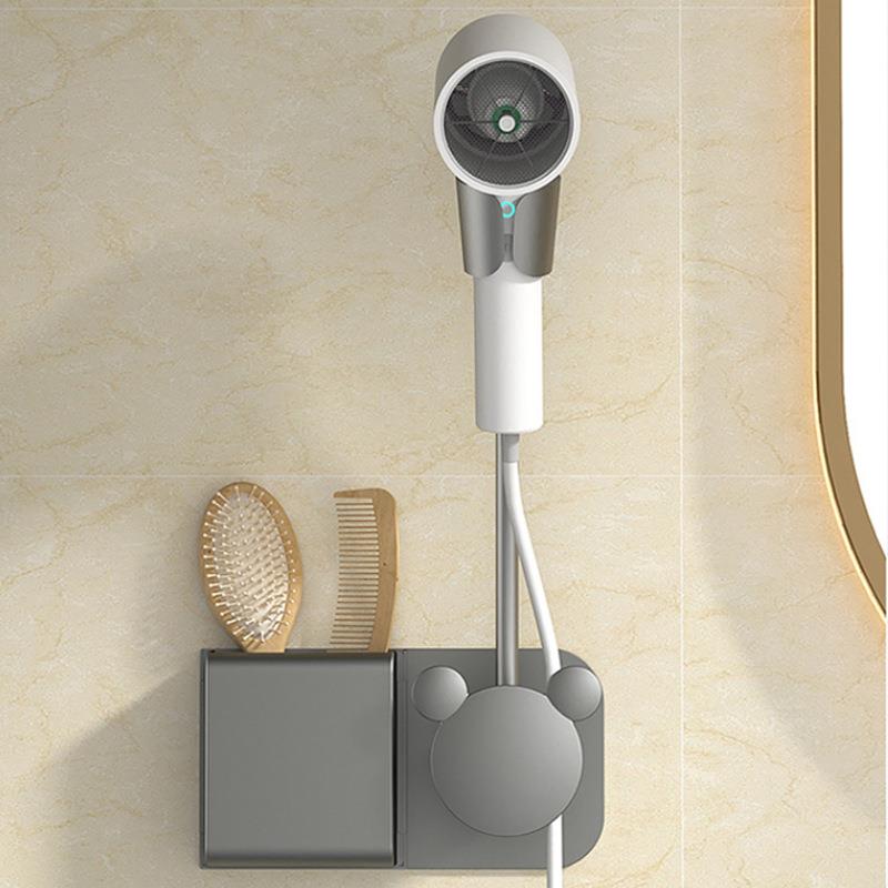 直销新款免打孔吹风机懒人支架免手拿风筒解放双手电吹风置物架卫