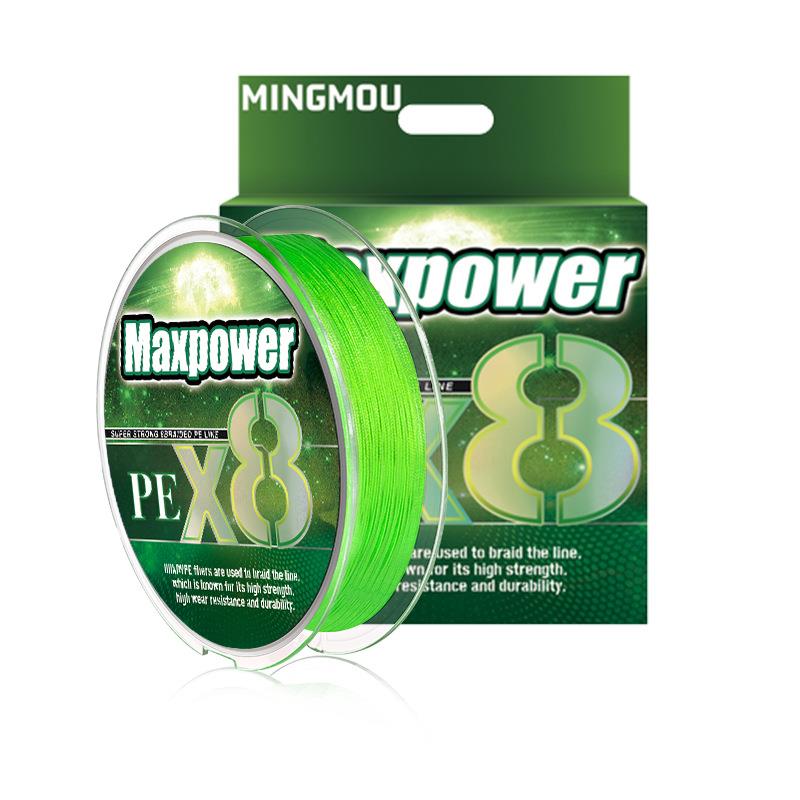 直销新款不掉色ygk绿路亚线大力马鱼线8编PE线主线原丝编织线渔线