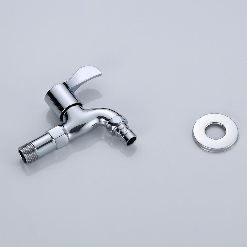 直销新款源头4分铜快开入墙洗衣机水龙头加长拖布池洗衣池龙头