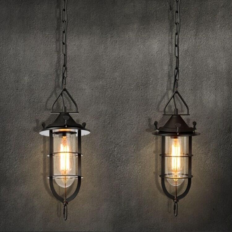 直销新款Loft美式乡村工业风吊灯 复古餐厅客厅吧台酒吧灯具小铁