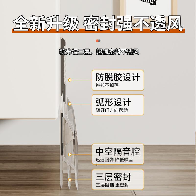 直销新款门缝门底密封条自粘隔音卧室门缝隙挡板玻璃门胶条门窗挡